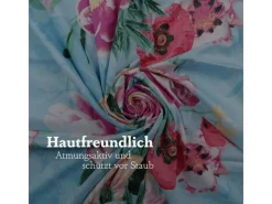 Online Bestlivings Bettwäsche Satin 80 x 80 cm & 135 x 200 cm Frühjahresblumen Blau