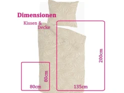 Clearance Bestlivings Bettwäsche-Set 135 x 200 cm Sunny Palms Yellow