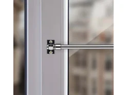 Discount Bestlivings Cafehausstangen Glänzend Silber 125 bis 225 cm & Klemmträger