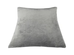 Outlet Bestlivings Dekokissen Kuschel Kissenbezug mit Reißverschluss 45 x 45 cm Grau