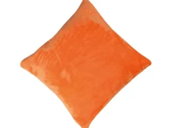 Bestlivings Dekokissen Kuschel Kissenbezug mit Reißverschluss 45 x 45 cm 2er Pack Orange