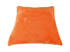 Bestlivings Dekokissen Kuschel Kissenbezug mit Reißverschluss 45 x 45 cm 2er Pack Orange