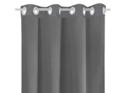 New Bestlivings Dekoschal Ellen Ösen 140 cm x 145 cm Anthrazit