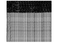 Bestlivings 2er Pack Fadenvorhang Fadengardine Gardine Vorhang 140 cm x 240 cm Schwarz