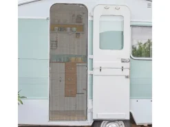 Hot Bestlivings Fadengardine Vorhang für Wohnwagen Anthrazit Plus Gardinenstange 56 cm x 185 cm