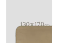 Bestlivings Fleecedecke Mit Kedernaht 130 x 170 cm Taupe