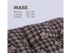 Discount Bestlivings Hundekissen 40x60x15cm Hundekorb Hundebett Braun