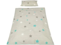 Discount Bestlivings Kinder Bettwäsche 100 x 135 cm & 40 x 60 cm - Sterne Grau
