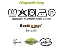 Bestlivings Kissenhülle Ellen Nackenrolle 10 x 25 cm