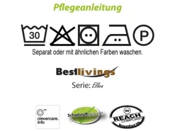 Outlet Bestlivings Kissenhülle Ellen Nackenrolle 12 x 30 cm Rot