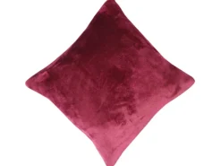 Bestlivings Kissenhülle Kuschel Kissenbezug mit Reißverschluss 50 x 50 cm Aubergine