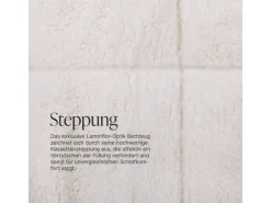 Bestlivings Kissenhülle Lammflor 80 x 80 cm Creme Inklusive Kissen