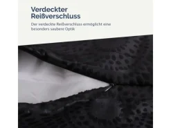 Outlet Bestlivings Kissenhülle Punkte 60 x 60 cm Schwarz