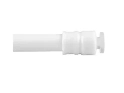 Bestlivings Klemmstange mit Schraubtechnik Weiß 100 bis 140 cm