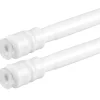 Bestlivings Klemmstangen mit Schraubtechnik Weiß 40 bis 60 cm 2er Pack