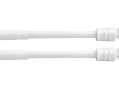 Bestlivings Klemmstangen mit Schraubtechnik Weiß 40 bis 60 cm 2er Pack