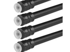 Bestlivings Klemmstangen mit Schraubtechnik Schwarz 40 bis 60 cm 4er Pack