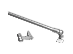 Bestlivings Klemmstangen Ausziehbar Matt Silber 80 bis 100 cm