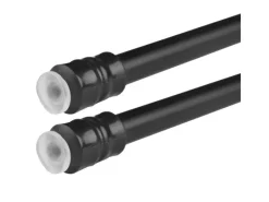 Bestlivings Klemmstangen mit Schraubtechnik Schwarz 40 bis 60 cm 2er Pack