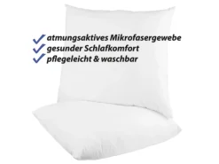 New Bestlivings Kopfkissen 2er Pack Mikrofaserbezug 80 x 80 cm