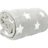 New Bestlivings Kuscheldecke Mit Sternen 180 x 220 cm Hellgrau