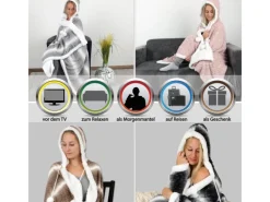 Bestlivings Kuscheldecke 130 x 180 cm Mit Kapuze