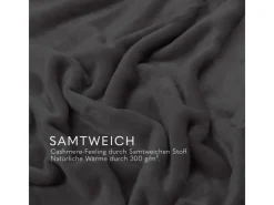 Discount Bestlivings Kuscheldecke Mirabella Cashmere Touch 220 x 240 cm Hellgrau