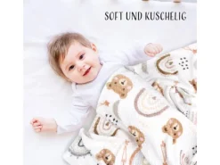 Bestlivings Kuscheldecke Cashmere Dots Kids Bär