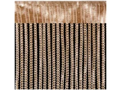 Online Bestlivings Metall Optik Fadenvorhang Trennvorhang Gardine Stangendurchzug ca. 90 cm x 200 cm Gold