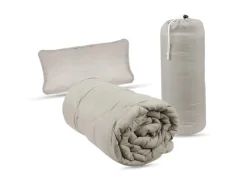 Bestlivings Reise Bettenset 2 Teilig Hellgrau