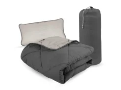 Bestlivings Reise Bettenset 2 Teilig Anthrazit Hellgrau