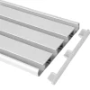 Hot Bestlivings Seitendeckel für Aluminium Vorhangschiene Weiß 3 bis 4 Lauf