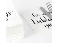 Bestlivings Servietten 33 x 33 cm 3 Lagig 20er Pack Lieblingsgäste