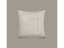Bestlivings Sofakissen Cord Optik Creme 40 x 40 cm 2er Pack