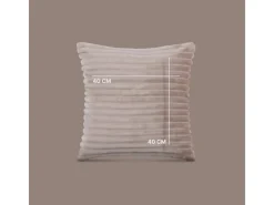 Clearance Bestlivings Sofakissen Cord Optik 40 x 40 cm 2er Pack Hellbraun