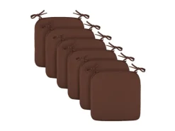 Bestlivings Stuhlkissen Canvas 38 x 38 x 2 cm 6er Pack