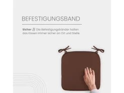Bestlivings Stuhlkissen Canvas 38 x 38 x 2 cm 6er Pack