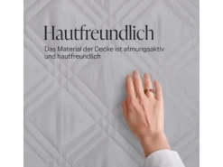 Bestlivings Tagesdecke Uni 220 x 240 cm Hellgrau