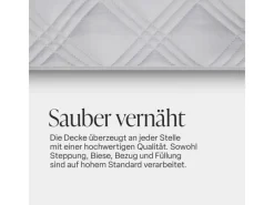 Bestlivings Tagesdecke Uni 220 x 240 cm Hellgrau