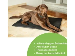 Bestlivings Thermotierdecke Wärmeisolierend Schwarz 70 x 100 cm