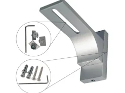 Outlet Bestlivings Vorhangschiene Aluminium inkl. Wandträger Silber 2 Lauf 90 cm