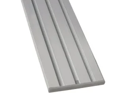 Bestlivings Vorhangschiene 450 cm Aluminium Silber 3 Lauf / 3 x 120 cm & 90 cm