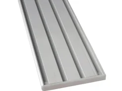 Bestlivings Vorhangschiene Aluminium Silber 4 Lauf 90 cm