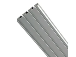 Bestlivings Vorhangschiene Aluminium Silber 3 bis 4 Lauf 120 cm