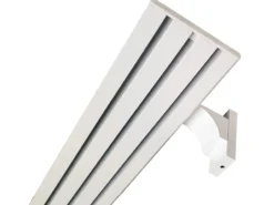 Sale Bestlivings Wandträger für Aluminium Vorhangschiene Weiß 3 bis 4 Lauf