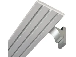 Bestlivings Wandträger für Aluminium Vorhangschiene Silber 3 bis 4 Lauf