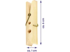 Bestlivings Wäscheklammern Bambus 6 cm 96 Stück
