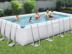 Sale Bestway Stahlrahmenpool Power Steel 122 cm x 274 cm x 549 cm Rechteckig