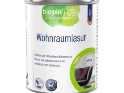 Hot Biopin Wohnraumlasur 750 ml Weiß