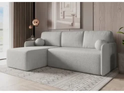 Sale Björn&Schiller Ecksofa mit Schlaffunktion und Bettkasten 212x92x142 cm Waschbarer Bezug Grau